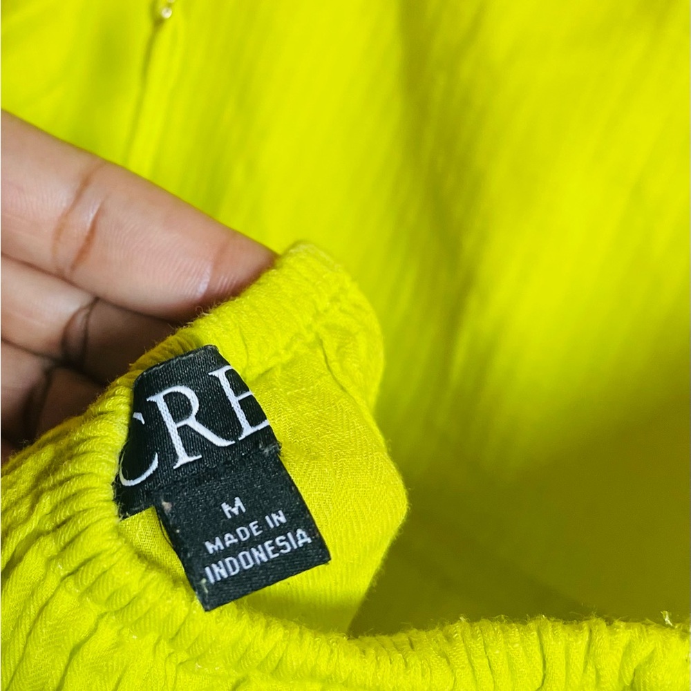 J. Crew Neon Chartreuse Tiered Maxi Slip Dress - Picture 3 of 3